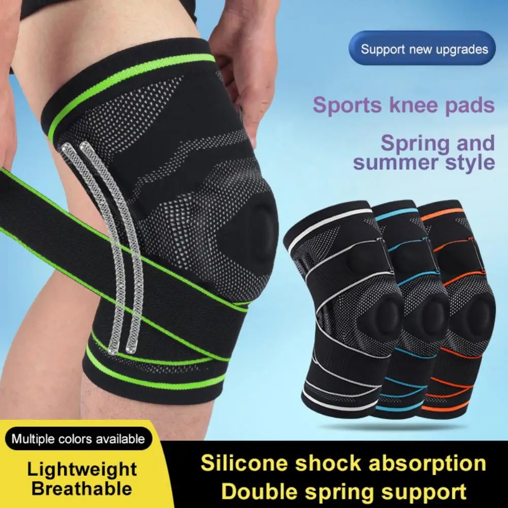 

1pc Knee Pad Sleeve Thermal Compression Leg Support Weight Lifting Basketball Running Jogging Sports Leg Bandage Protector
