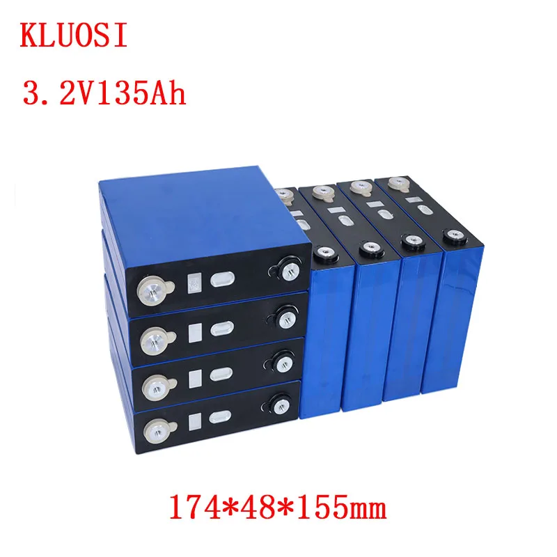 

lifepo4 Rechargeable Battery 8PCS 3.2V 135Ah Lithium Iron Phosphate Cell solar 24V135AH 12V270Ah cells not 150Ah EU US TAX FREE