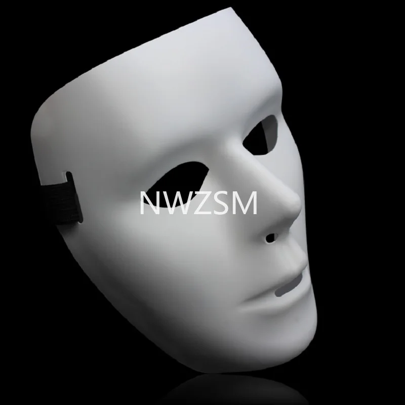 

White Ghost Mask Hip-Hop Hip Hop Mask Halloween Activities Festival Performance Props Party Facial Decorations
