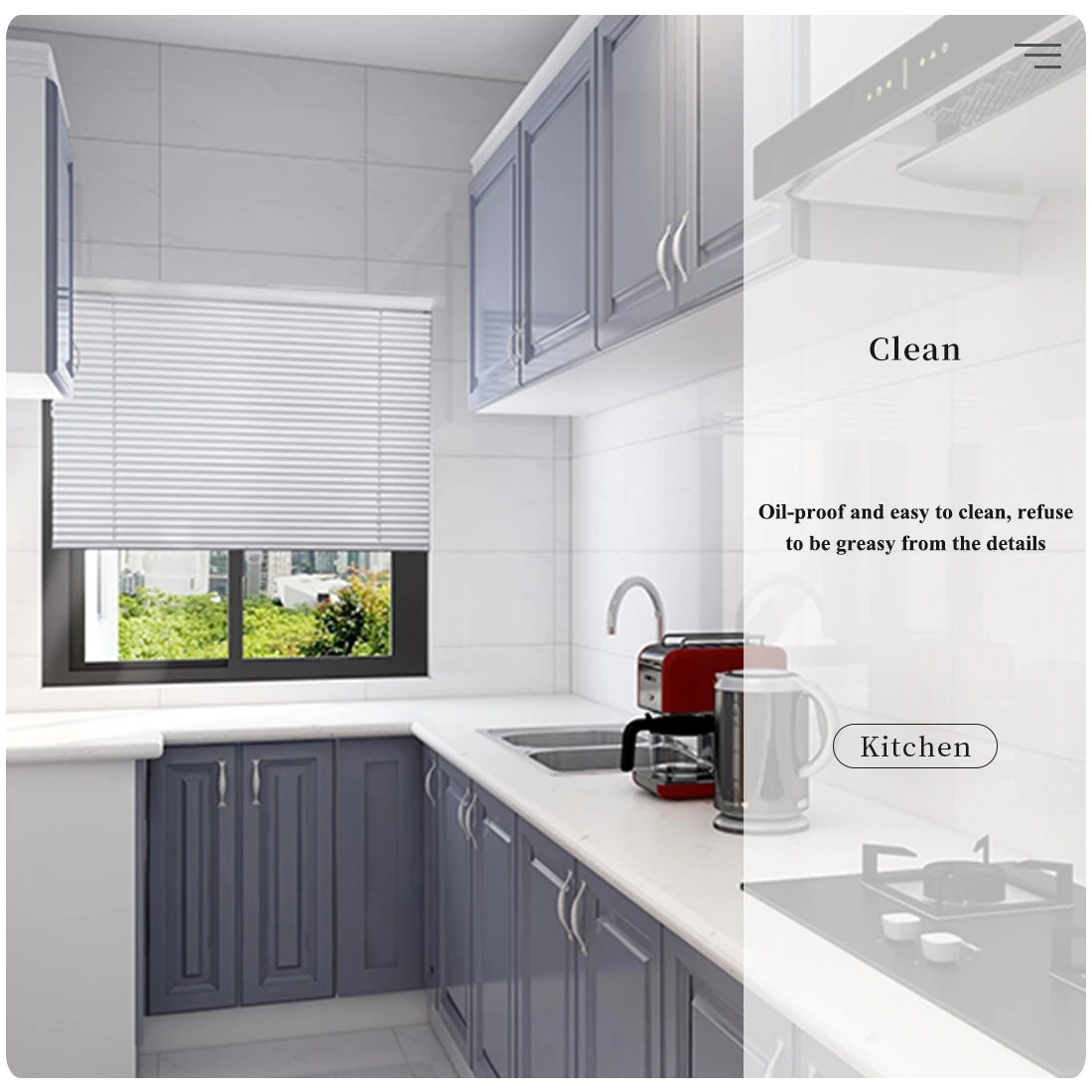 Беспроводные безопасные алюминиевые шторы полузатемняющие оконные для ванной