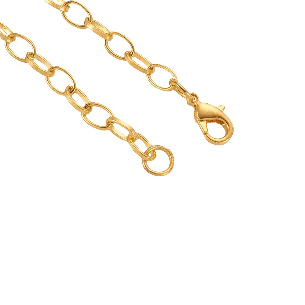 10 шт. браслеты античная бронза Железный крест регулируемые цепочки для браслетов