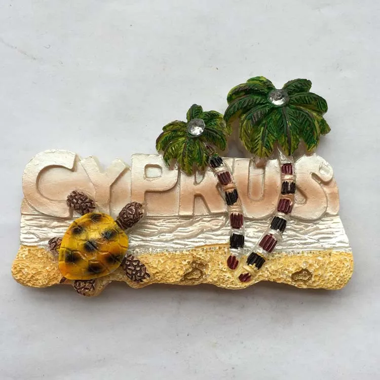 

QIQIPP Кипр креативные туристические памятные магнитные магниты на холодильник Средиземноморский стиль декоративные ремесла
