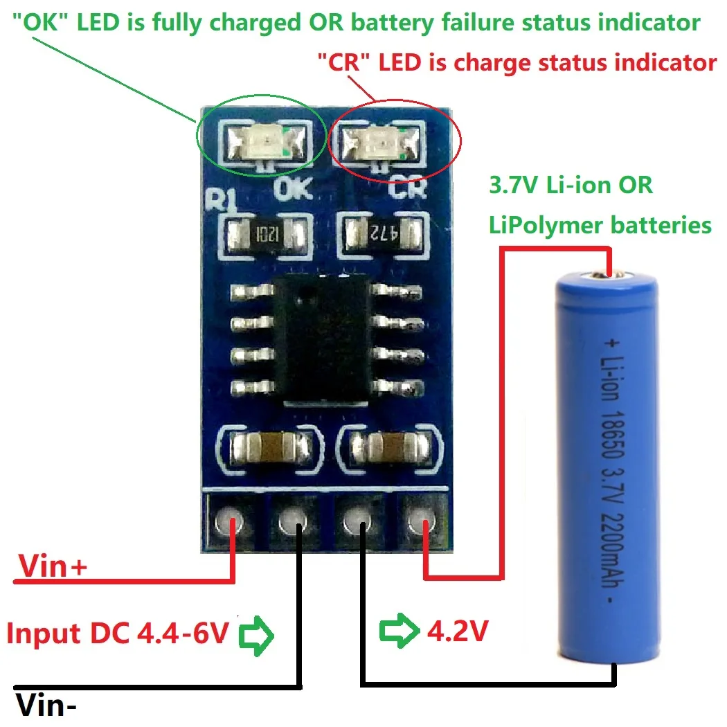 5X SD05CRMA 3 7 V 4 2 Li ion Po модуль зарядного устройства литиевой батареи для 5V 6V 9V 12V 18V 24V 48V