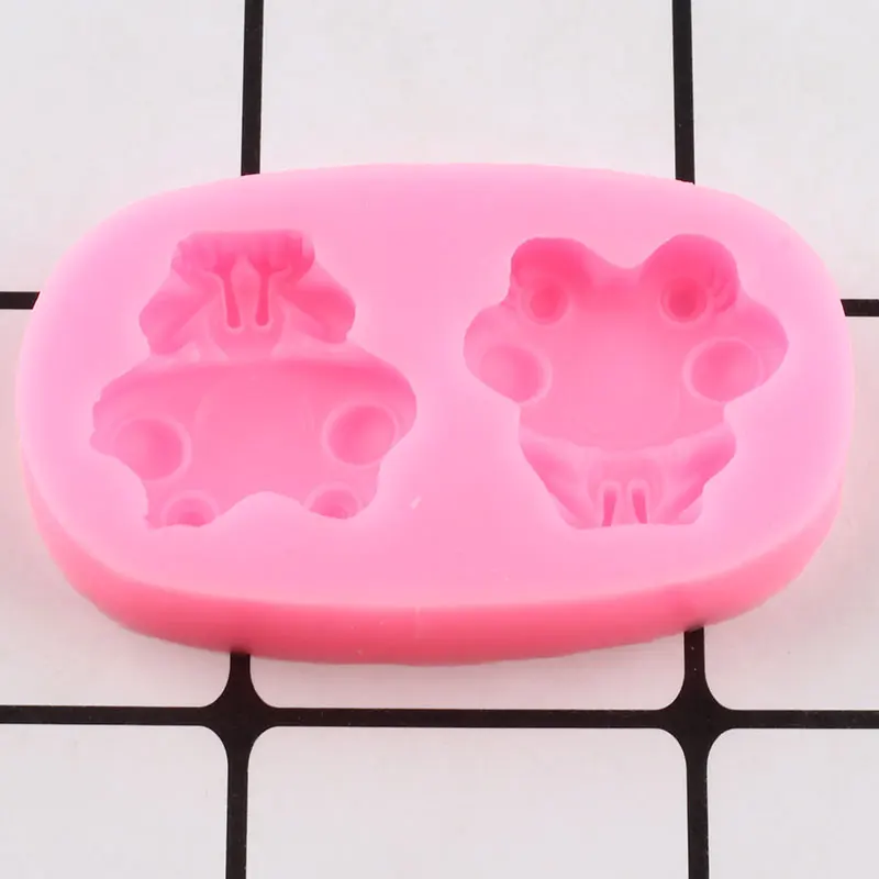 Силиконовые 3D формы в виде мультяшной лягушки сделай сам для детской вечеринки
