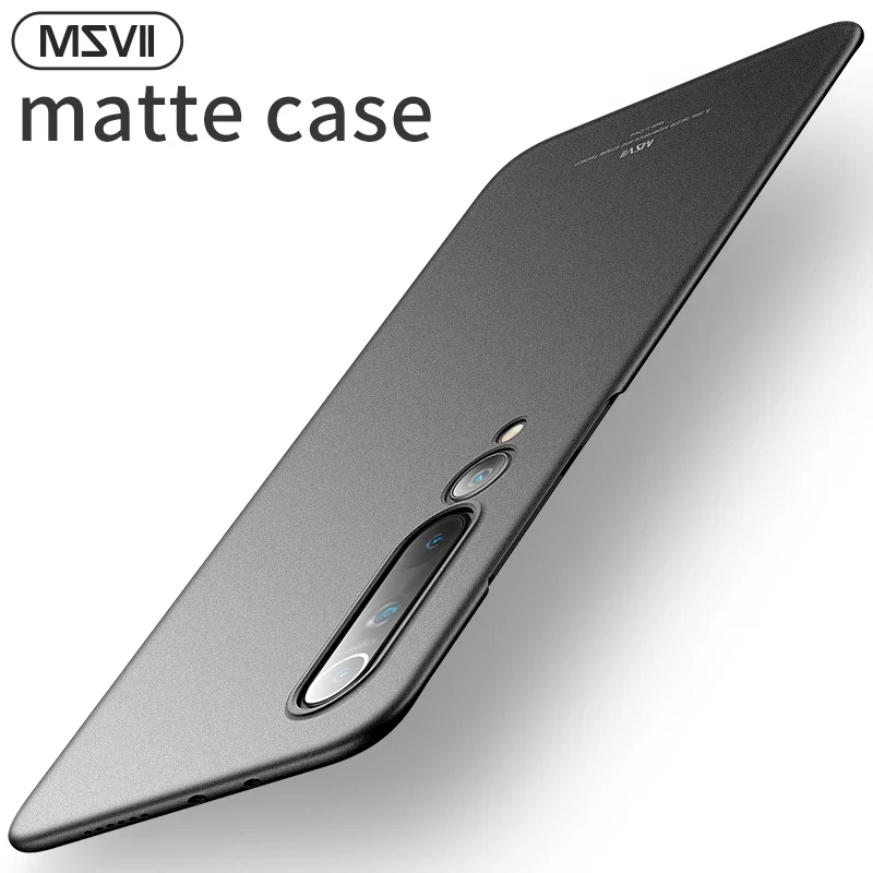 Msvii чехол для телефона Xiaomi Mi 10 Тонкий Pro матовая жесткая задняя крышка Защитная