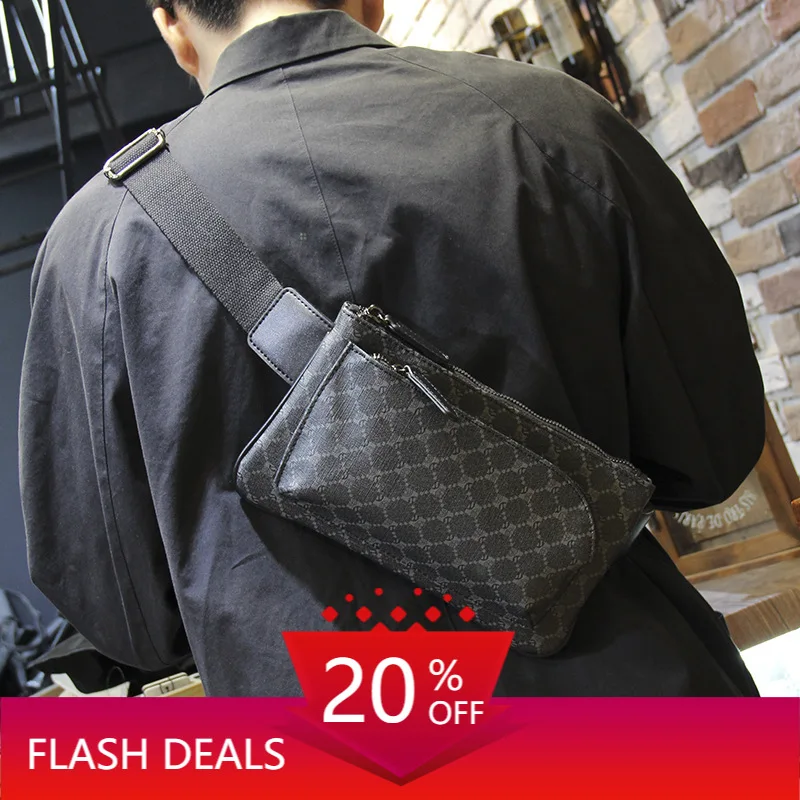 2021 designer purses crossbody belt bag fashion korean bum checkered waist packs luxury fanny pack men black chest | Багаж и сумки