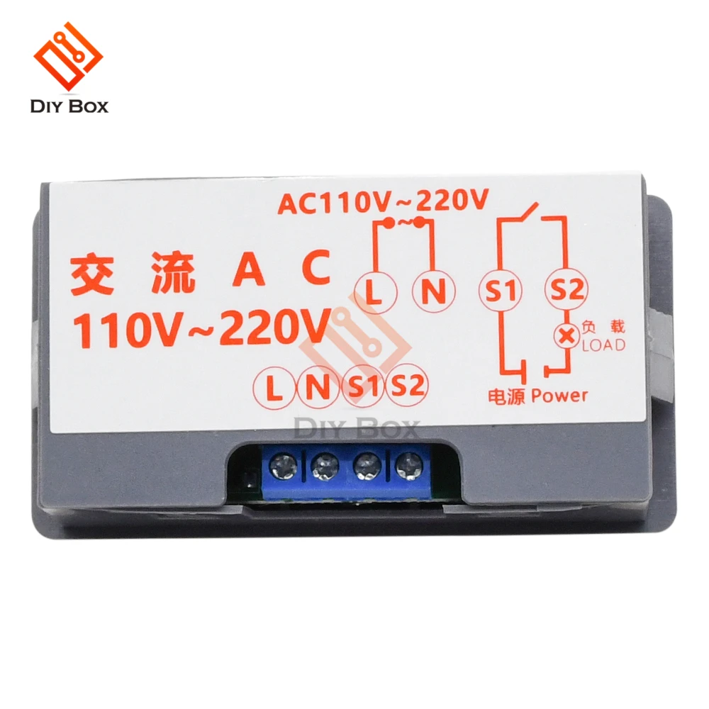 Цифровой реле задержки времени DC 12V 24V AC 110 220V двойной светодиодный цифровой