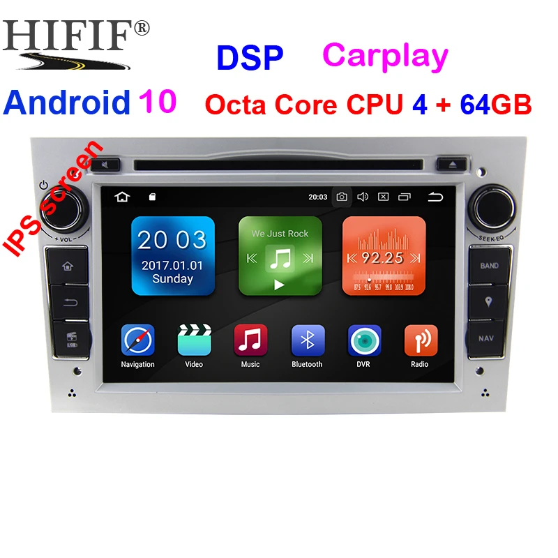 

Car Multimedia Player GPS Android 10.0 4G+64G 2 Din DVD Automotivo For OPEL/ASTRA/Zafira/Combo/Corsa/Antara/Vivaro Radio FM DSP