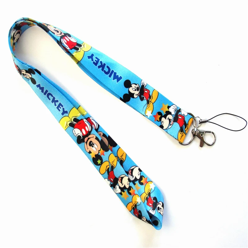 Аниме милый мультяшный ремешок на шею для ключей ID карты тренажерный зал