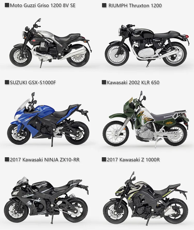 WELLY 1:18 HONDA Hornet литая под давлением модель мотоцикла из сплава игрушка для детей подарок на день рождения коллекция игрушек