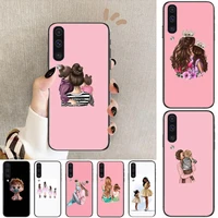 super mom mothers baby phone cover hull for samsung galaxy s8 s9 s10e s20 s21 s5 s30 plus s20 fe 5g lite ultra black soft case