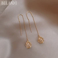 bilandi women jewelry fashion teardrop earrings popular design high quality shiny crystal dangle drop earrings for women gifts