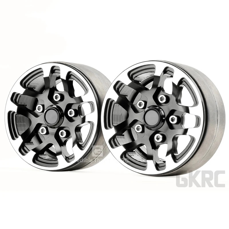 Фото Металлический колесный обод Gkrc Rc Rock Crawler 1 9 дюйма Beadlock для 1/10 Axial Scx10 90046 Tamiya Cc01 D90 D110 Металлический колесный обод Gkrc Rc Rock Crawler 1 9 дюйма Beadlock для 1/10 Axial Scx10 90046 Tamiya Cc01 D90 D110