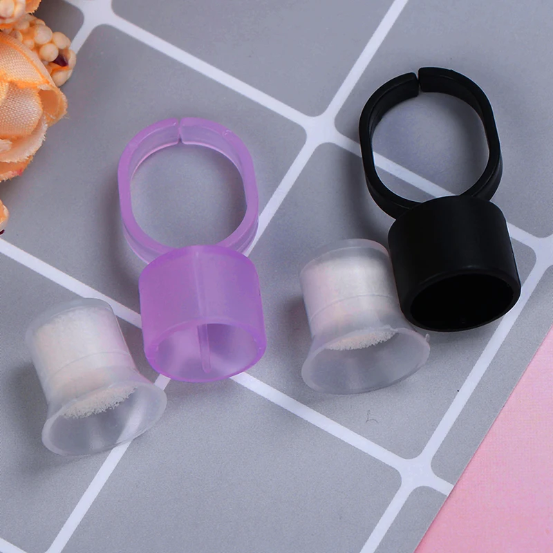 10 шт. губка для макияжа микроблейдинг тату чашки пигментные кольца держатель