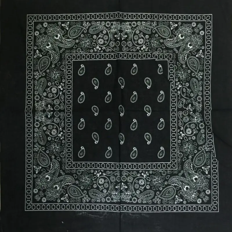 

Japanese Harajuku Cotton Bandana Headwrap Men Women Retro Geometric Paisley Floral Print Square Scarf Hip Hop Dancing 85WB