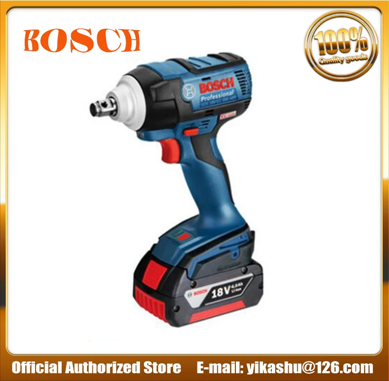Bosch GDS 18V EC 300ABR ударный гайковерт литий ионная аккумуляторная батарея бесщеточный