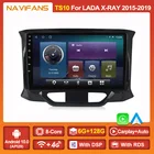 Автомобильный мультимедийный видеоплеер IPS Android 11 для LADA X ray Xray 2015-2019 с GPS-навигацией, 6 ГБ ОЗУ, 128 Гб ПЗУ, 2DIN без DVD, Wi-Fi