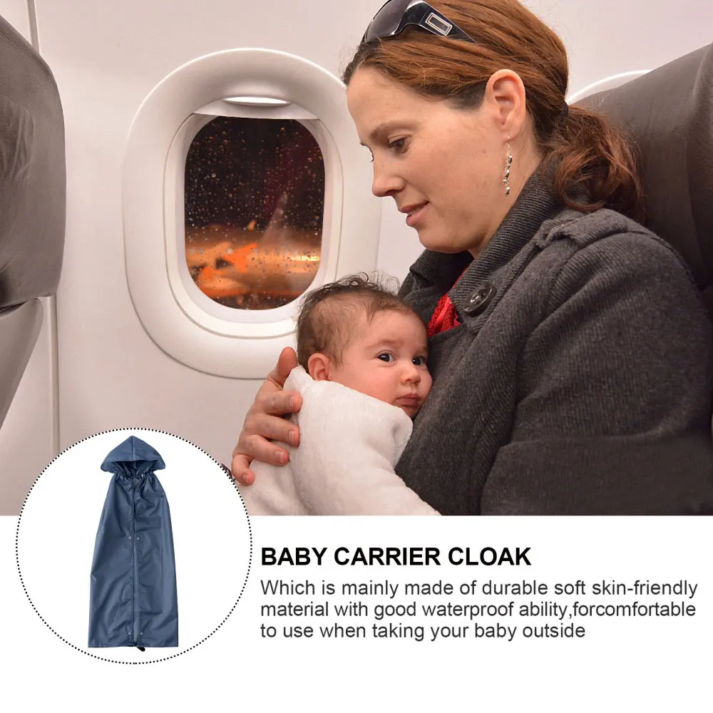 

Baby Carrier Cloak Cover Waterproof Baby Backpack Carrier Cover Rainproof Cloak Windproof Suspender