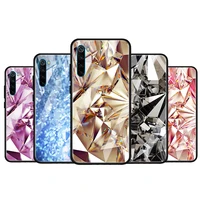 diamond pieces for xiaomi redmi k40 k30 k20 pro plus 9c 9a 9 8a 7 luxury shell tempered glass phone case cover