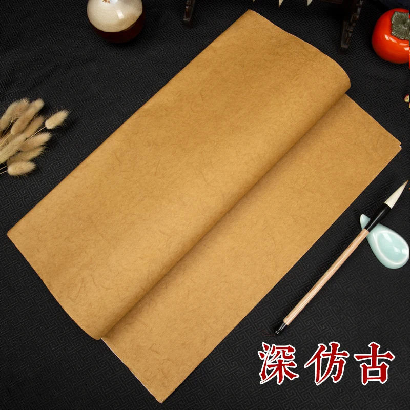 10 Sheets Batik Xuan Paper Thicken Half-Ripe Rice Brush Writing Competition Four &amp Six Feet Crude Fiber | Канцтовары для офиса