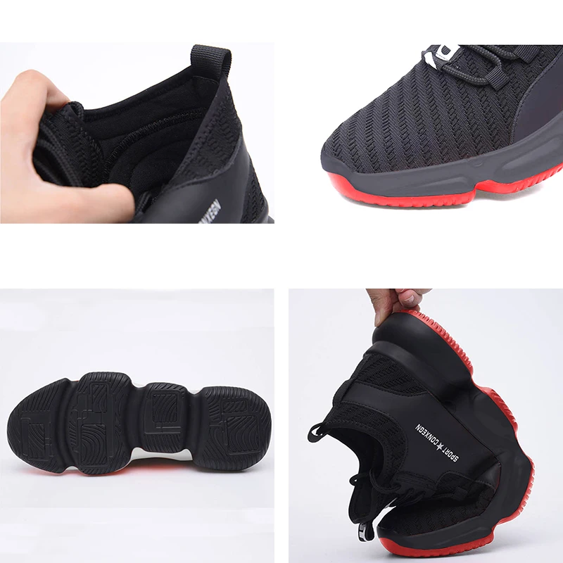 Мужские кроссовки для бега Flying Weave легкая Нескользящая спортивная обувь с