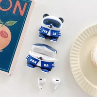 trend panda silicone headset protective cover for new air pod 3 pro 3d cute cartoon animals element for airpods case