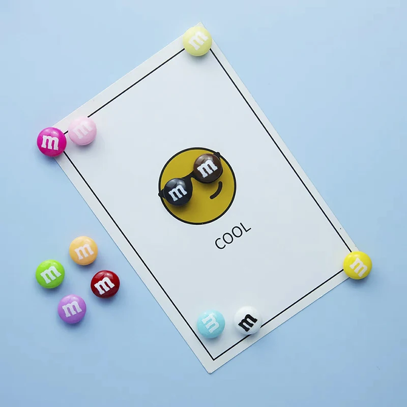 Маленький мультфильм холодильник магниты набор 14 мм мини Kawaii магнитные наклейки