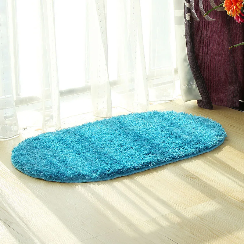 

Oval Door Mats For Home Anti Slip Mat Sublimation For Indoor Entrance Bathroom Kitchen Carpet Super Soft Solid Bright Absorbent