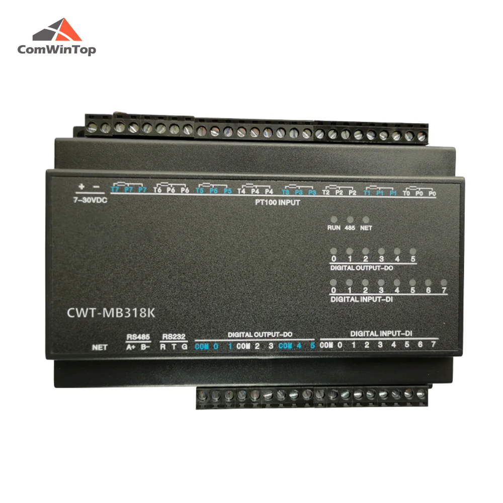 CWT MB318K 8PT + 8DI 6DO RS485 RS232 Ethernet Modbus Rtu отложным воротником Tcp ввода/вывода Модуль сбора| |