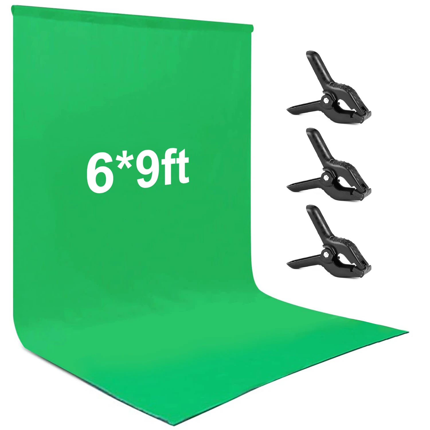 

1,8*2,8 м/6*9 футов фон для фотосъемки зеленый экран фоны для фотостудии моющийся полиэстер-хлопок материал с 3 зажимами