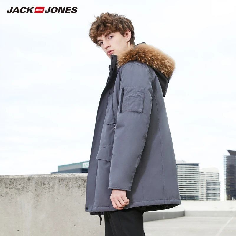 Пуховик мужской зимний с капюшоном 219312526 | Мужская одежда