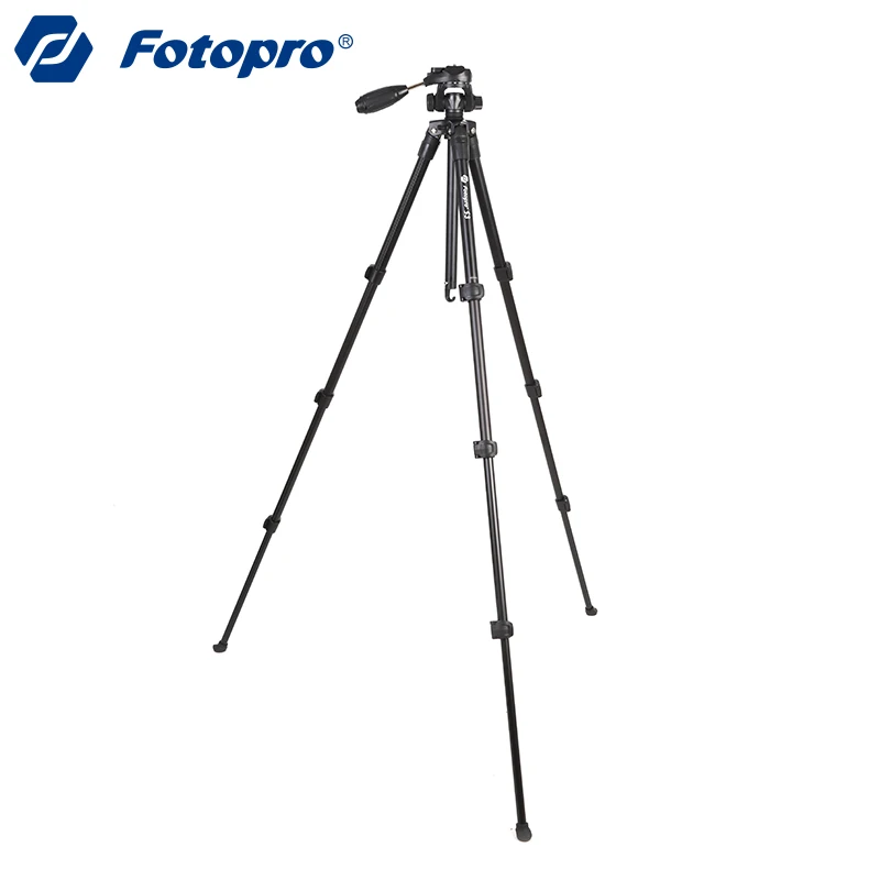 Штатив для камеры Fotopro S3 из алюминиевого сплава с 3-сторонним поворотным