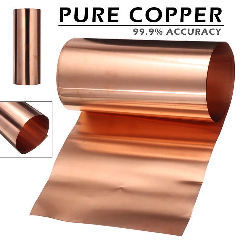 1 шт. металлическая фольга из чистой меди 99.9% x 0 1x200 мм|plate metal|plate sheetplate copper |