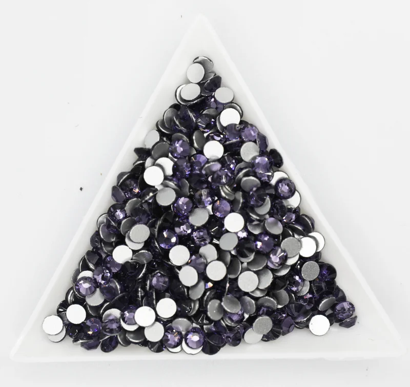 

Violet 3D Nail Art Rhinestones ss3 ss4 ss5 ss6 ss8 ss10 ss12 ss16 ss20 ss30 ss34 Crystal Nails Non Hot Fix Decorations
