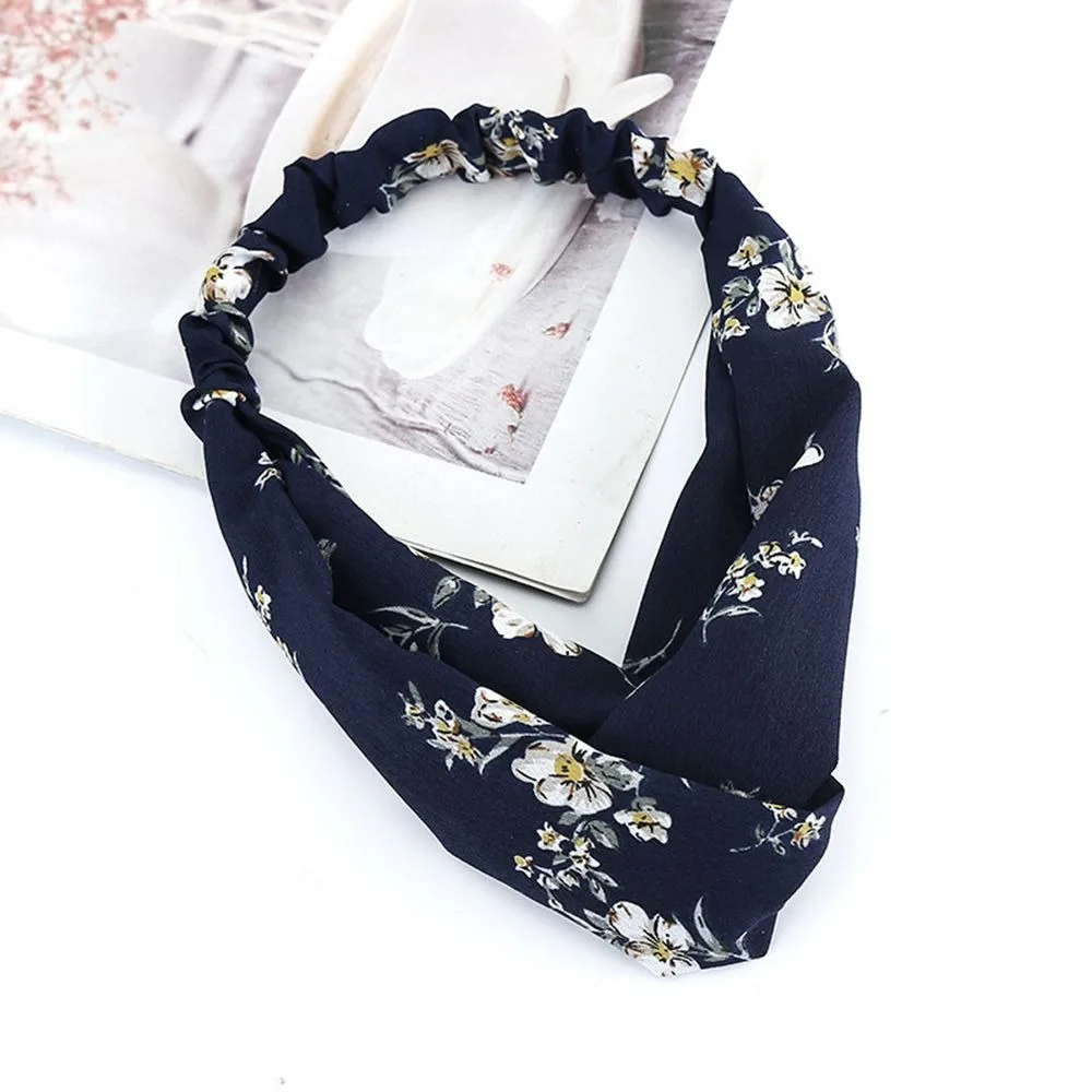 

Cross Headband For Women Turban Hairband Stretch Twisted Knotted Hair Band Hair Accessories Headwear