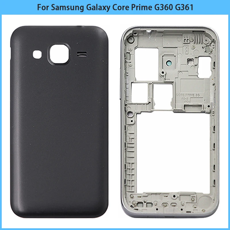 Новый задний корпус G360 для Samsung Galaxy Core Prime G361 G361F Пластиковая Крышка батарейного