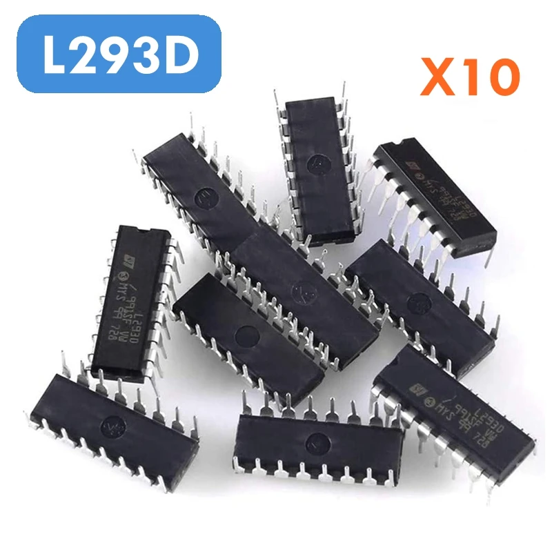 

10pcs L293D DIP 16-pin IC Stepper Motor Drivers Controllers