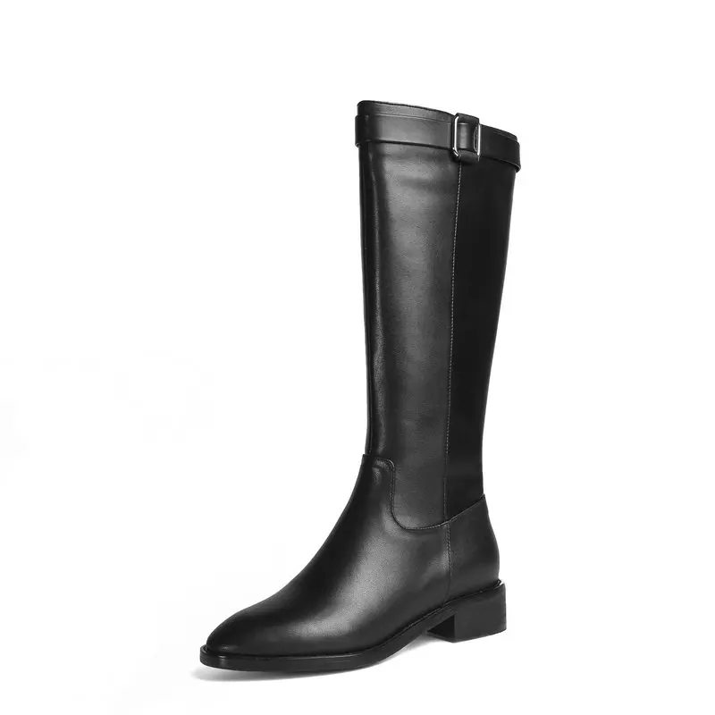 

QZYERAI, новинка зимы 2021, женская обувь для верховой езды из коровьей кожи, красивые дизайнерские высокие сапоги до бедра