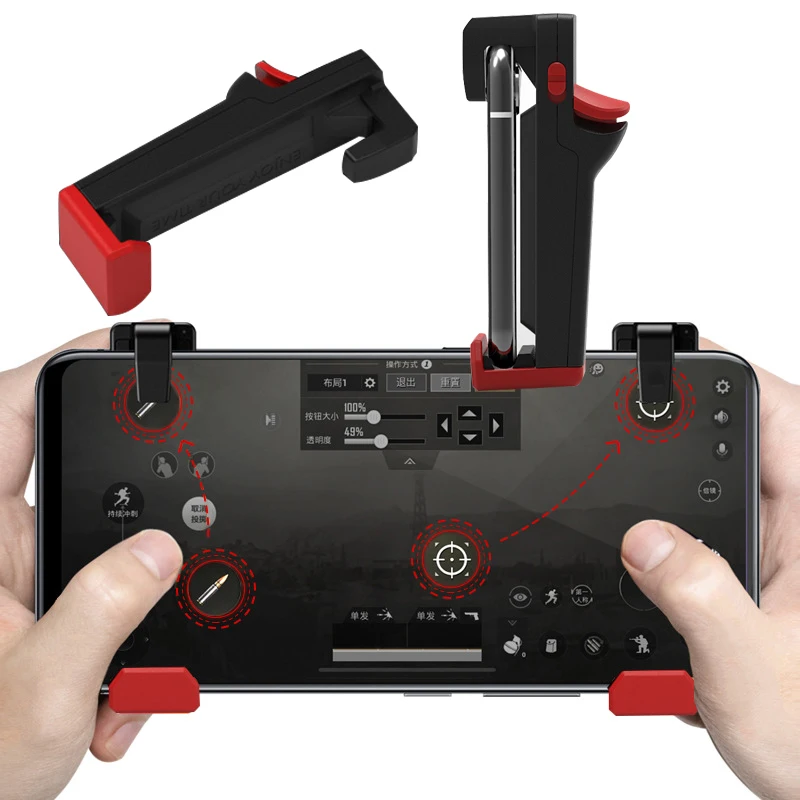 PUBG Controller Mobile Phone Gaming Trigger for Gamepad Shooter Fire Button Joystick iPhone Android Game Pad Accessory | Электроника