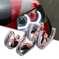 forauto led angel eyes car daytime running light marker lights drl for bmw e90 e92 e93 f30 f35 e60 e53 auto accessories