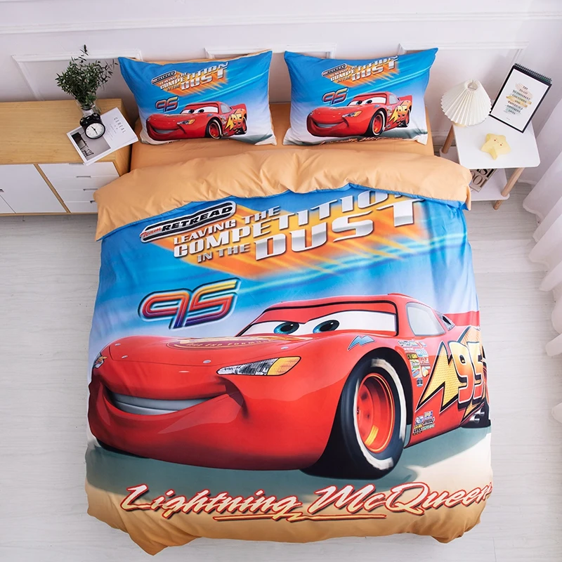 

Disney McQueen Cars Mickey Minnie 3d bedding Sets Children Boys Girls Duvet Cover Set Twin Queen Size bed linen bedding set gift
