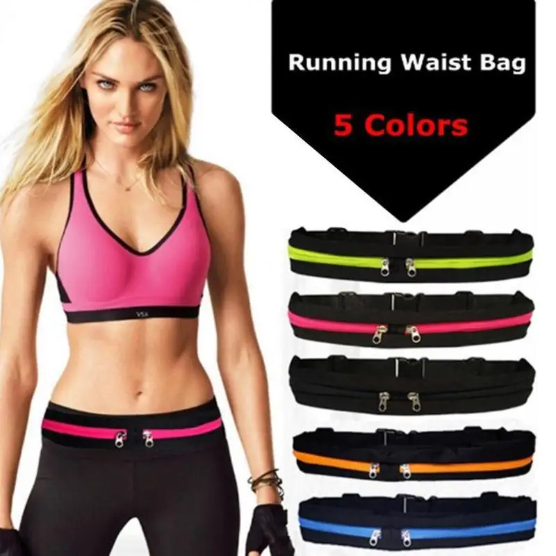 

Sports Bag Running Waist Bag Pocket Cycling Jogging Portable Waterproof Mobile Phone Bag Waterproof Adjustable Gym Bag