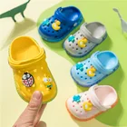 Детские шлепанцы для мальчиков и девочек, мультяшная обувь, летние шлепанцы для малышей, комнатные тапочки, пляжные сандалии для малышей