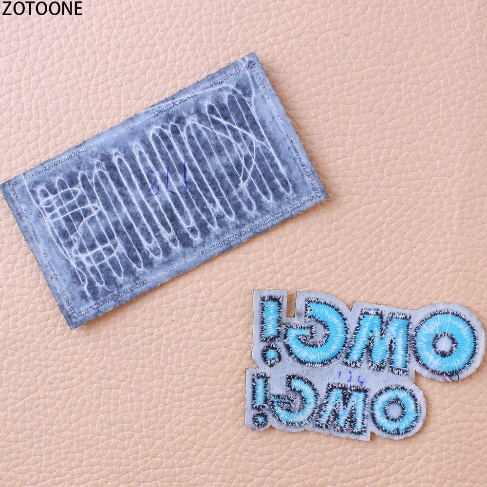 Нашивка ZOTOONE с блестками и надписями для одежды вышитые надписи сделай