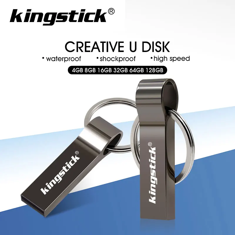 Металлический USB флеш накопитель 128 ГБ 64 32 16 8 Гб|USB флэш-накопители| |
