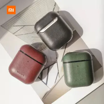 3 цвета Xiaomi Mijia Youpin SOLOVE Su Le для Iphone чехол наушников кожаный материал подходит 1 го и
