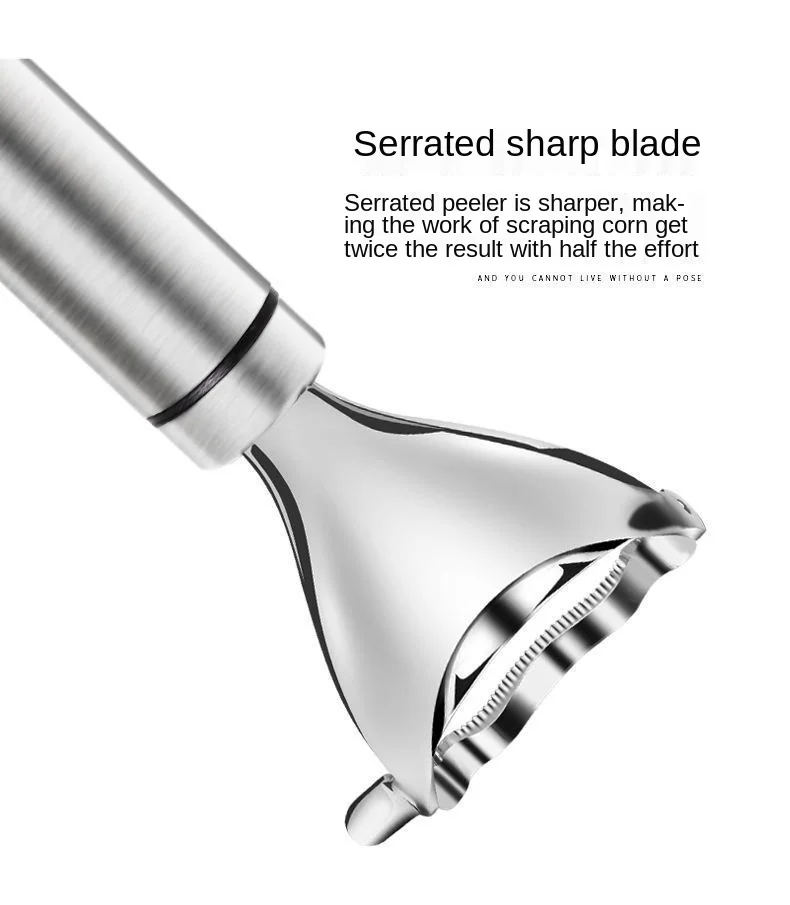 1pc 2022 stainless steel corn stripper corn kernels cob peeler threshing kerneler blade metal kitchen corn cutter tools gadgets free global shipping