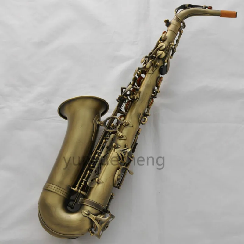 Профессиональный античный альт саксофон свернутый Note отверстие Eb Sax High F # с