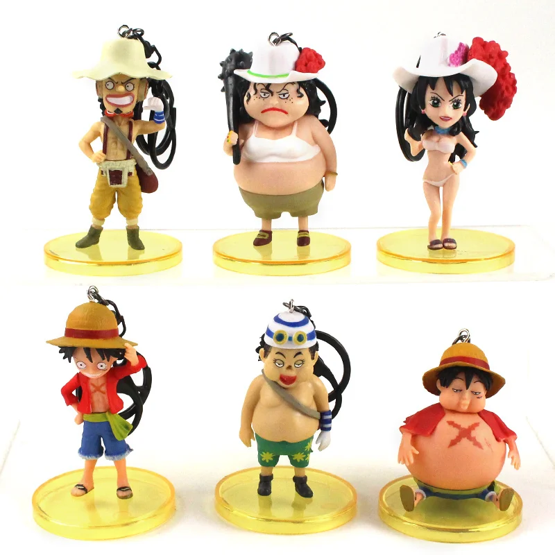 

6,5-8,5 см Луффи Nami Usopp версии брелок игрушечные мини-фигурки