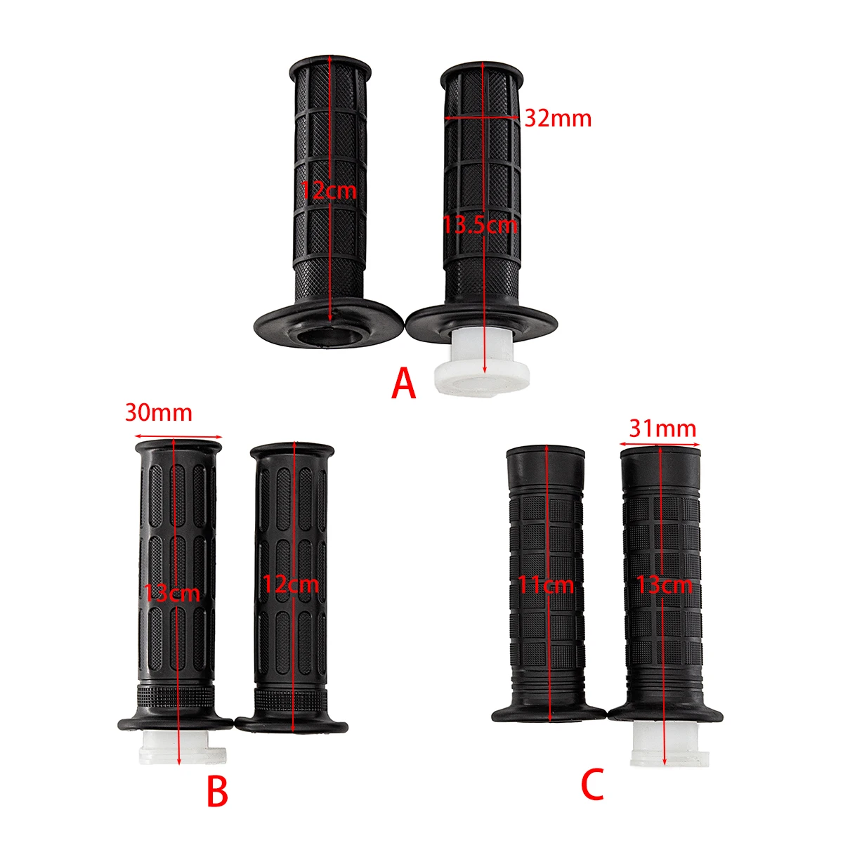 

A Pair Motorcycle Handlebar Grips Cover Nonslip Handlebar Grips Throttle Handle Grip ​For ATV Quad motorcycles 7/8' 22mm